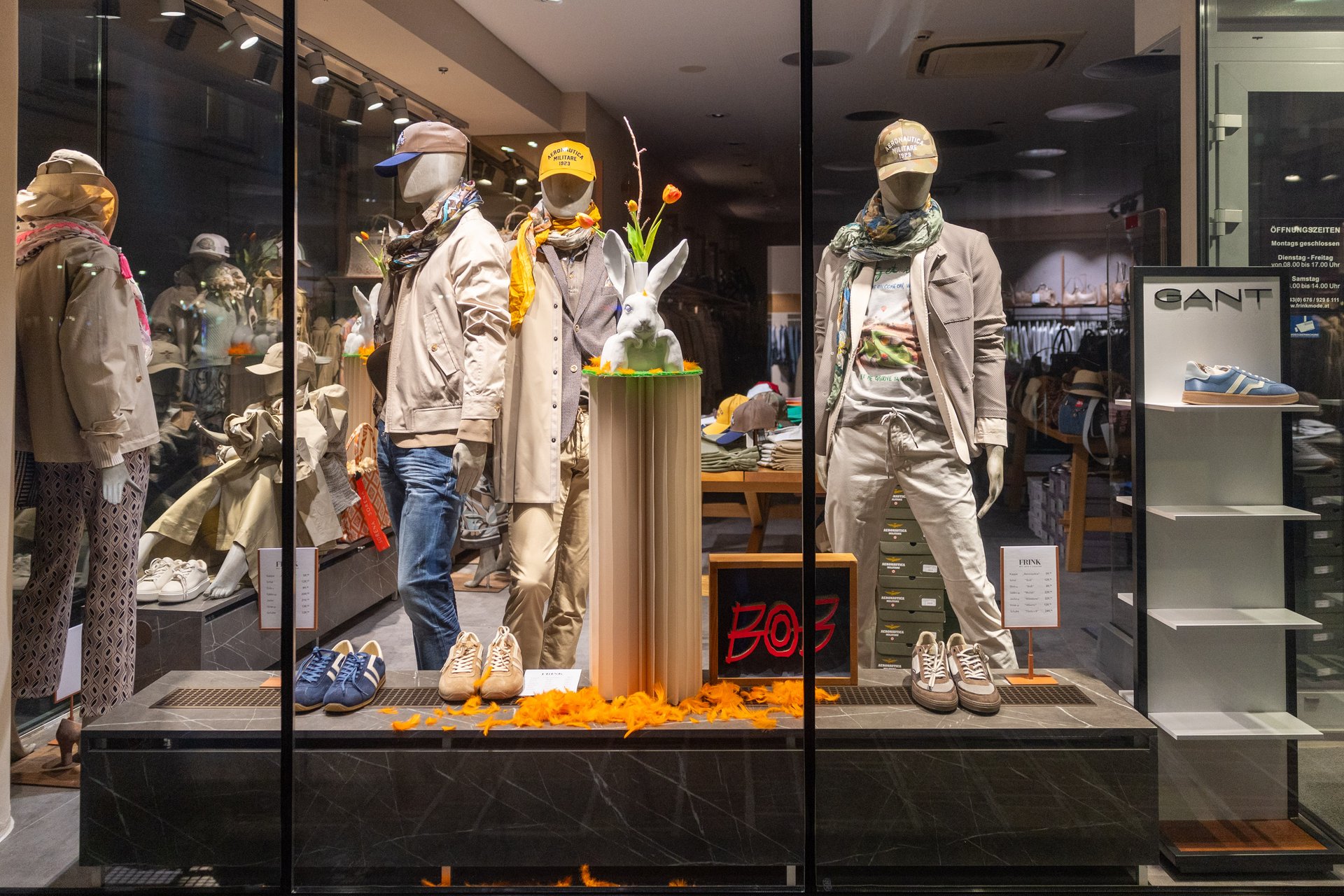 Frink Mode Herrenmode Schaufenster Klagenfurt