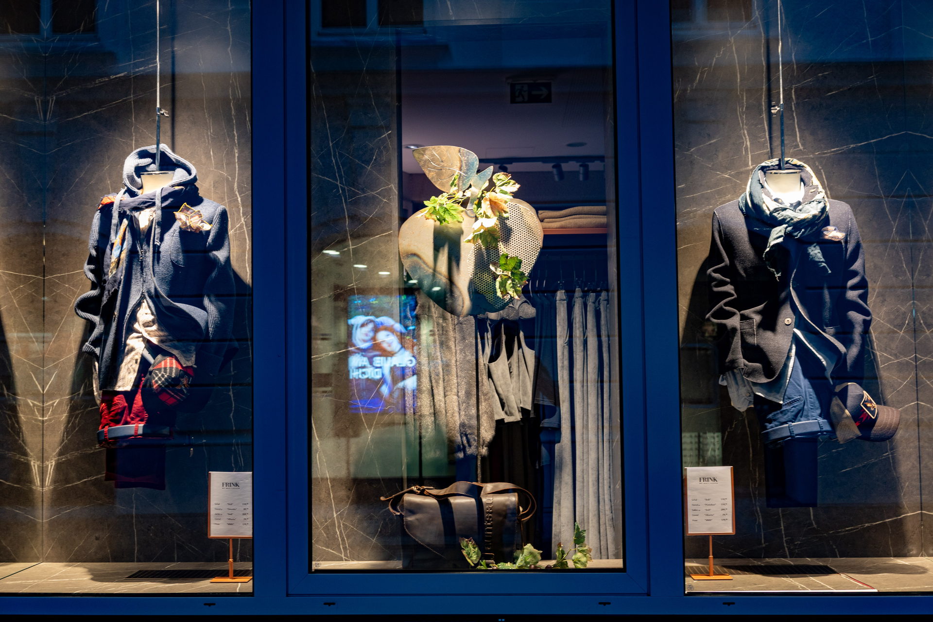 Frink Mode Herrenmode Schaufenster Klagenfurt